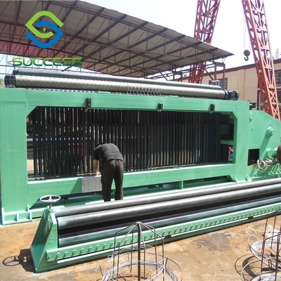 중국 녹색 2.5T 헥사고널 와이어 네트 기계 2.2Kw 수압 전력 협력 업체
